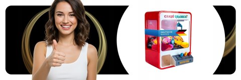AUTOMAT DO SŁODYCZY Z CHWYTAKIEM USB CANDY GRABBER IDEALNY NA PREZENT