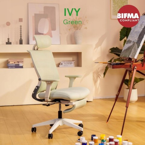 Fotel Biurowy Krzesło biurowe ergonomiczne Zagłówkiem regulacja wysokości