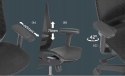 Krzesło Biurkowe Ergonomiczne Gamingowe Regulowane Premium Odchylanie 3D