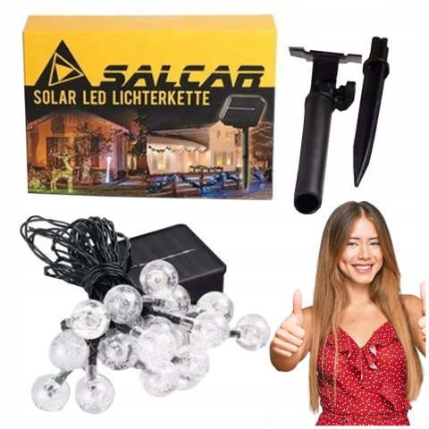 LAMPKI SOLARNE OZDOBNE TARAS BALKON KULE KULKI SEKEY 10M 40 LAMPEK