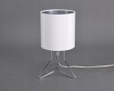 Lampa Nocna stołowa Metalowa Nowoczesna Biała E14