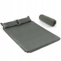 Materac Kempingowy Mata Samopompująca Dwuosobowa Ergonomiczna Poduszka