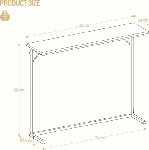 Stolik Konsolowy Wąski Konsola Do Małych Pomieszczeń Oszczędność Miejsca