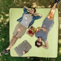 Koc piknikowy XXL plażowy mata z izolacją polarowy idealny na podróże
