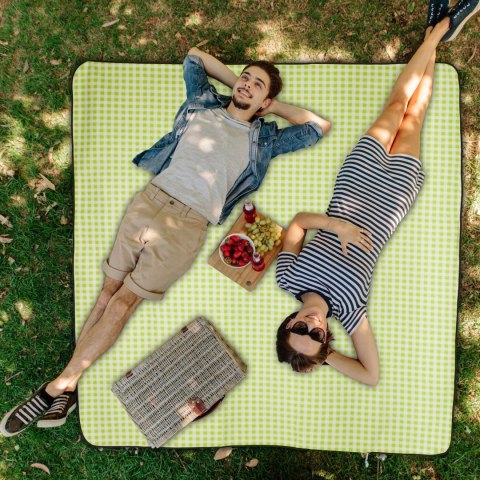 Koc piknikowy XXL plażowy mata z izolacją polarowy idealny na podróże
