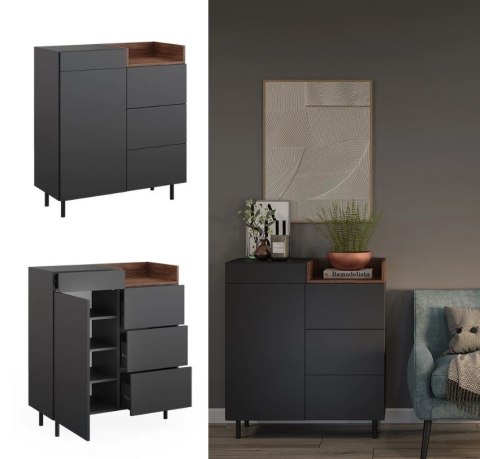 Komoda Na Nogach Do Salonu Nowoczesny Design Futurystyczna Z Szufladami