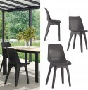 Krzesła ogrodowe Eolo odporne na warunki atmosferyczne zestaw 2szt stylowe