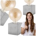 LAMPKA NOCNA DO SYPIALNI DO KONTAKTU BETONOWA DUŻA ŻARÓWKA LAMPA STOŁOWA