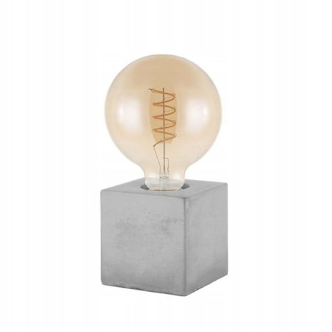 LAMPKA NOCNA DO SYPIALNI DO KONTAKTU BETONOWA DUŻA ŻARÓWKA LAMPA STOŁOWA