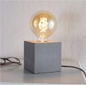LAMPKA NOCNA DO SYPIALNI DO KONTAKTU BETONOWA DUŻA ŻARÓWKA LAMPA STOŁOWA