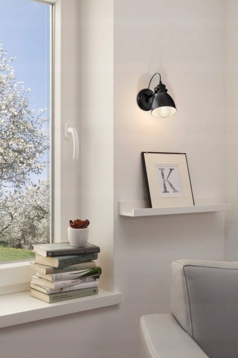 Lampa Loftowa Ścienna Z Metalowym Kloszem Do Czytania Regulowana E27 40w