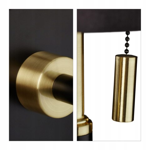 Lampa Ścienna Z Kloszem Z Tkaniny Z Wyłącznikiem Pociągowym Kinkiet Stylowa