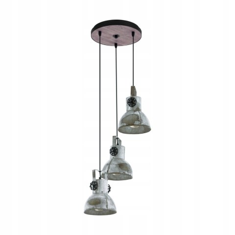 Lampa Wisząca 3punkty Światła E27 Industrialna Do Kuchni Pokoju Oświetlenie