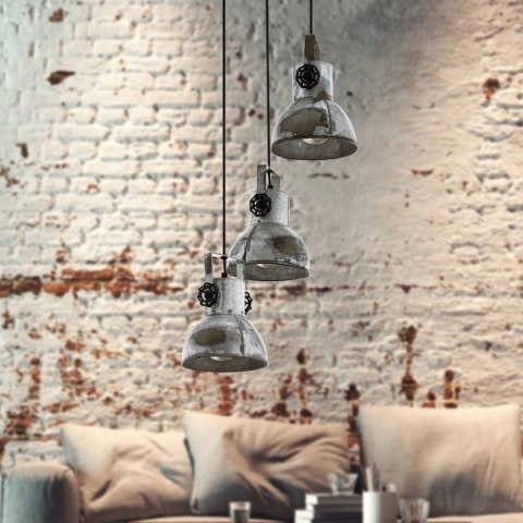 Lampa Wisząca 3punkty Światła E27 Industrialna Do Kuchni Pokoju Oświetlenie