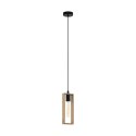Lampa Wisząca Z Drewnianą Obudową Idealna Do Jadalni I Kuchni