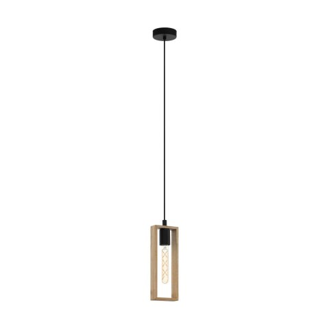 Lampa Wisząca Z Drewnianą Obudową Idealna Do Jadalni I Kuchni