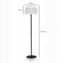 Lampa podłogowa stojąca do użytku na zewnątrz i wewnątrz funkcjonalna