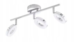 Lampa sufitowa LED CELLO 3-punktowa Chrom funkcjonalna nowoczesna regulacja