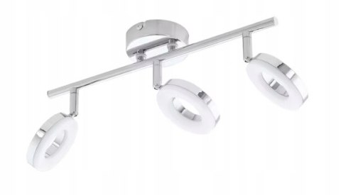 Lampa sufitowa LED CELLO 3-punktowa Chrom funkcjonalna nowoczesna regulacja