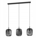Lampa wisząca sufitowa 3 punktowa E27 okrągłe metalowe klosze nowoczesna