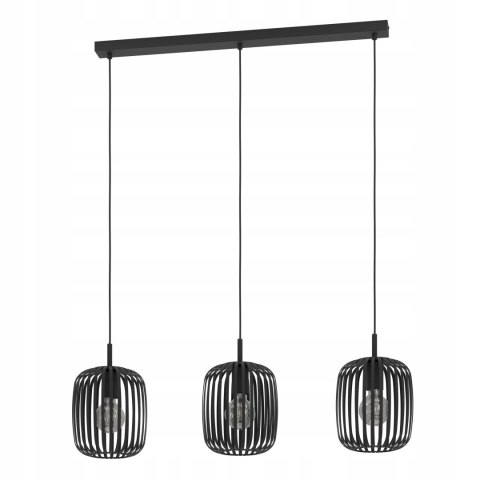 Lampa wisząca sufitowa 3 punktowa E27 okrągłe metalowe klosze nowoczesna