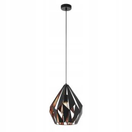 Lampa wisząca żyrandol metalowa miedziana nowoczesny styl 1 punktowa