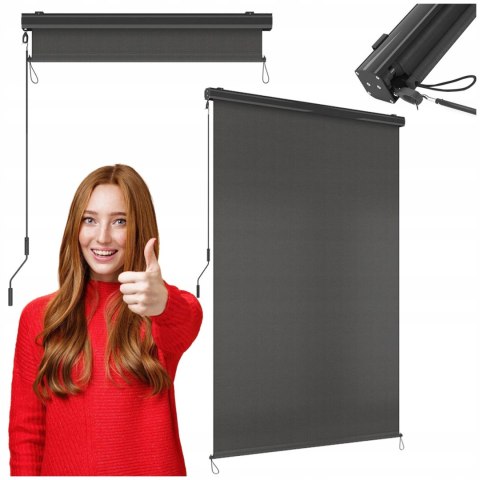 MARKIZA PIONOWA TARASOWA ROLETA PRZECIWSŁONECZNA OSŁONA NA TARAS 250x160 CM