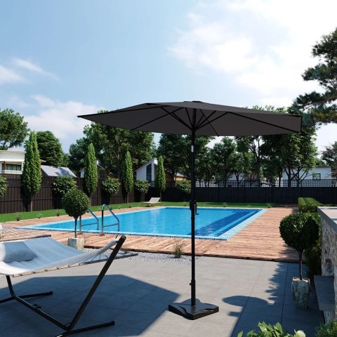 Parasol ogrodowy przeciwsłoneczny beżowy z pokrowcem 270cm ochrona przedUV