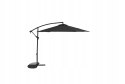 Parasol ogrodowy regulowany kąt 290cm solidna konstrukcja antracyt
