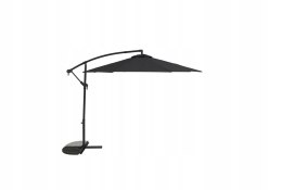 Parasol ogrodowy regulowany kąt 290cm solidna konstrukcja antracyt