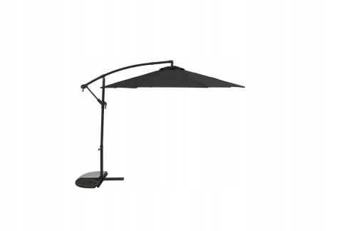 Parasol ogrodowy regulowany kąt 290cm solidna konstrukcja antracyt