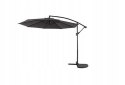 Parasol ogrodowy regulowany kąt 290cm solidna konstrukcja antracyt