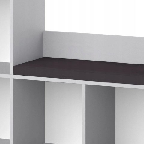 Regał Półka Dla Dzieci Na Zabawki Książki Funkcjonalna Z Siedziskiem Biały