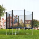 Siatka Ochronna Do Trampoliny Wzmocniona Osłona Z Zamkiem Na Zamek