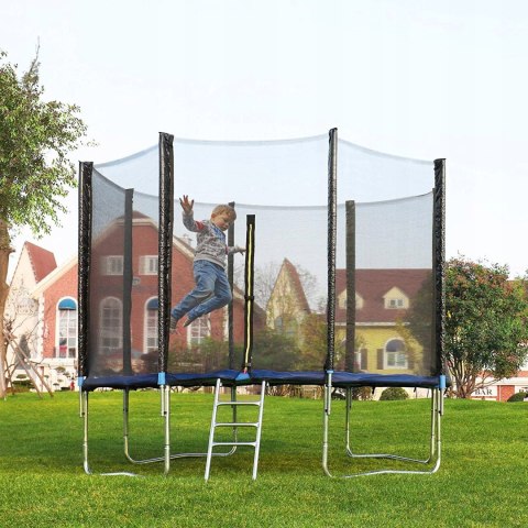 Siatka Ochronna Do Trampoliny Wzmocniona Osłona Z Zamkiem Na Zamek