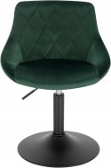 Stołki barowe hokery designerskie aksamitny ciemnozielone stopni zestaw