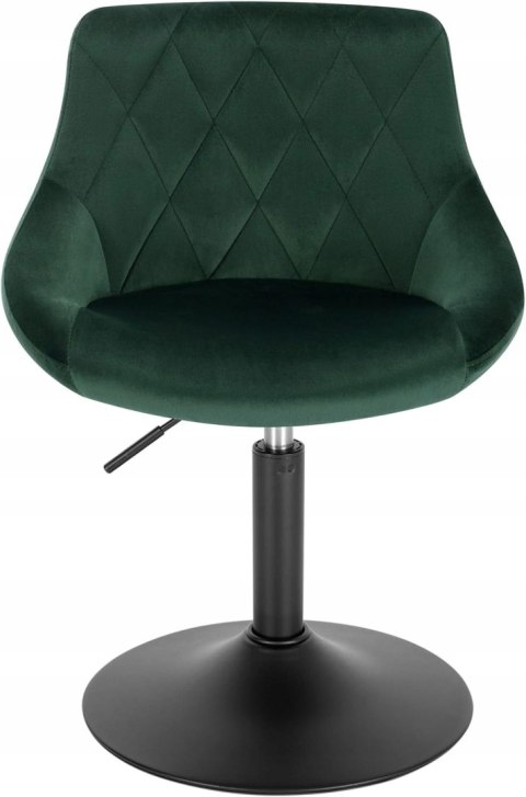 Stołki barowe hokery designerskie aksamitny ciemnozielone stopni zestaw