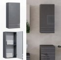 Szafka Łazienkowa Wisząca Ścienna Antracytowa Nowoczesna Elegancka