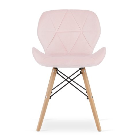 Krzesło LAGO Aksamit - róż x 1