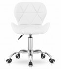 Krzesło obrotowe AVOLA ekoskóra - białe