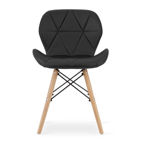 Krzesło LAGO ekoskóra - czarne x 2