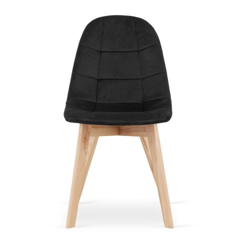 Krzesło BORA - czarny aksamit x 2