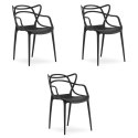 Krzesło KATO - czarne x 3