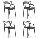 Krzesło KATO - czarne x 4