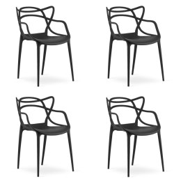 Krzesło KATO - czarne x 4