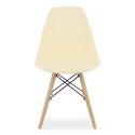 Krzesło OSAKA kremowe / nogi naturalne x 2