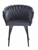 Krzesło ORION - aksamit ciemnoszare x 1