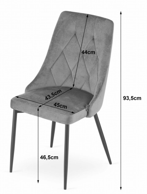 Zestaw stół okrągły TODI 60cm jesion + 2 krzesła IMOLA zielone