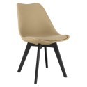 Krzesło MARK - ciemny beż / nogi czarne x 2