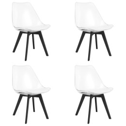 Krzesło MARK - przezroczyste / nogi czarne x 4